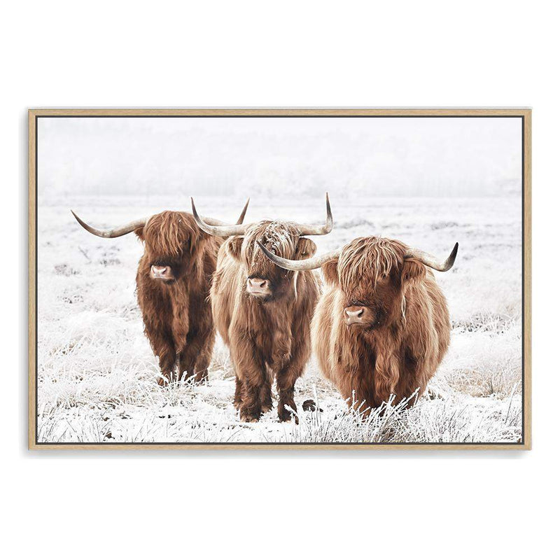 Highland Cows-The Paper Tree-Artwork,bohemian,boho,CATTLE,framed,framed print,herd,highland bull,highland cattle,highland cow,landscape,nature,premium art print,TAN,wall art,Wall_Art,Wall_Art_Prints