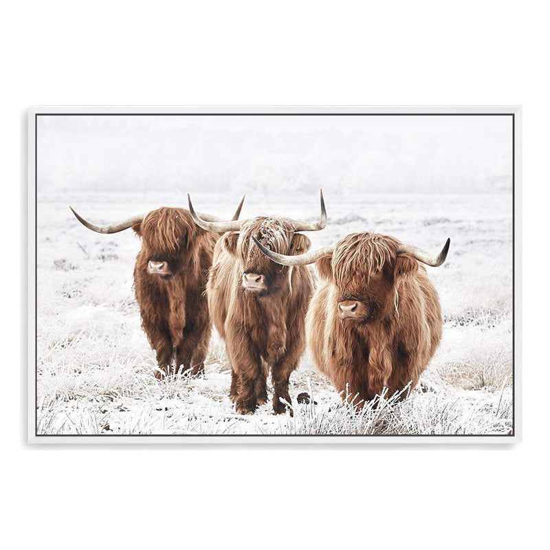 Highland Cows-The Paper Tree-Artwork,bohemian,boho,CATTLE,framed,framed print,herd,highland bull,highland cattle,highland cow,landscape,nature,premium art print,TAN,wall art,Wall_Art,Wall_Art_Prints