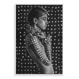 Boho Tribal Woman II-The Paper Tree-Artwork,black,black & White,black and white,bohemian,boho,gypsy,gypsy woman,monochrome,portrait,premium art print,tribal,wall art,Wall_Art,Wall_Art_Prints