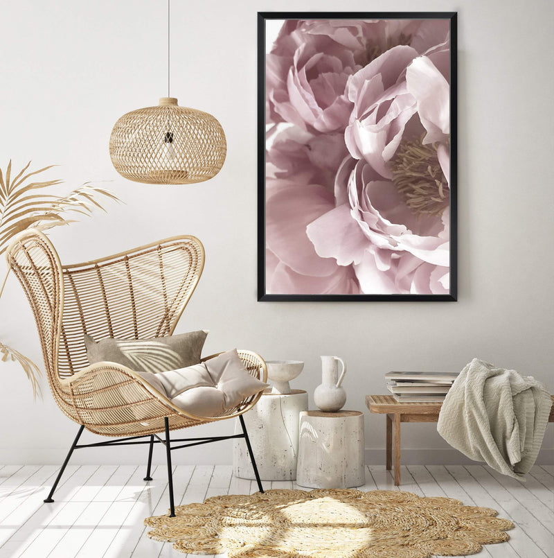 Dusty Pink Peonies Floral II-The Paper Tree-dusty pink,feminine,floral,flower,french,muted tone,pastel,pastel pink,peonies,peony,petal,pink,portrait,premium art print,wall art,Wall_Art,Wall_Art_Prints