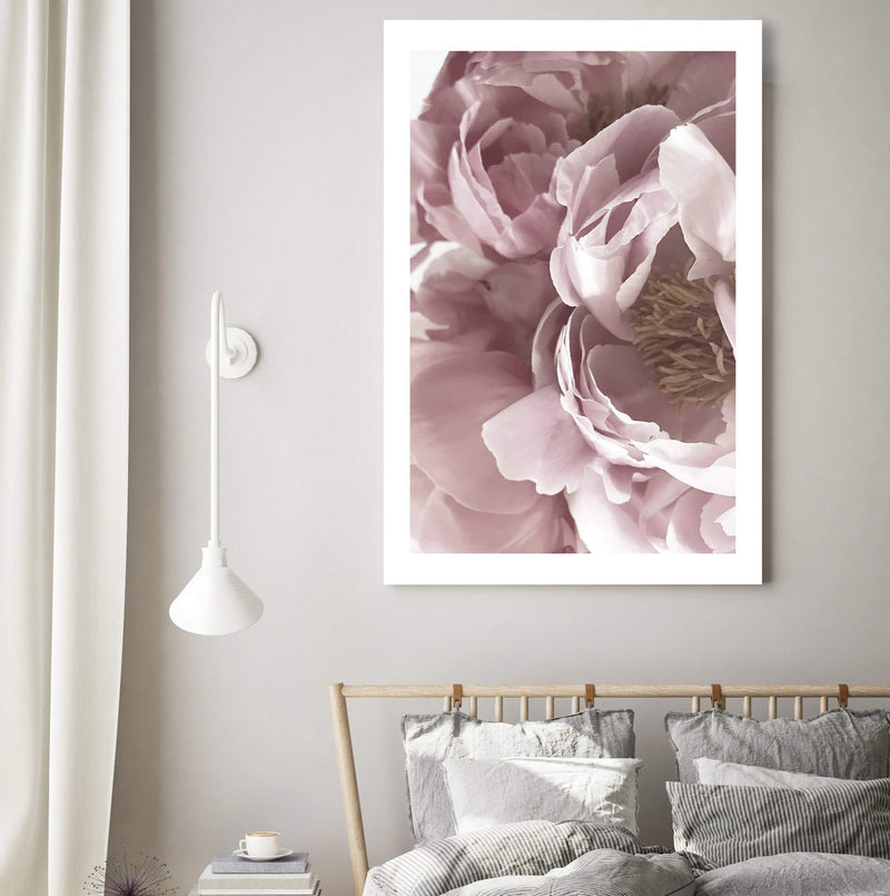 Dusty Pink Peonies Floral II-The Paper Tree-dusty pink,feminine,floral,flower,french,muted tone,pastel,pastel pink,peonies,peony,petal,pink,portrait,premium art print,wall art,Wall_Art,Wall_Art_Prints