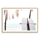 Surfers Sunset-The Paper Tree-beach,boho,coast,coastal,hamptons,landscape,neutral,premium art print,sand,shore,surf,surf board,surfer,wall art,Wall_Art,Wall_Art_Prints,wood