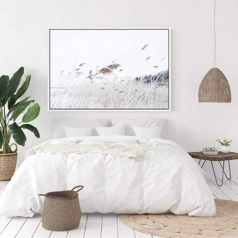 Reeds In The Breeze-The Paper Tree-beach,boho,coast,coastal,grass,hamptons,nature,neutral,pampas grass,premium art print,reeds,sand,shore,tall grass,wall art,Wall_Art,Wall_Art_Prints