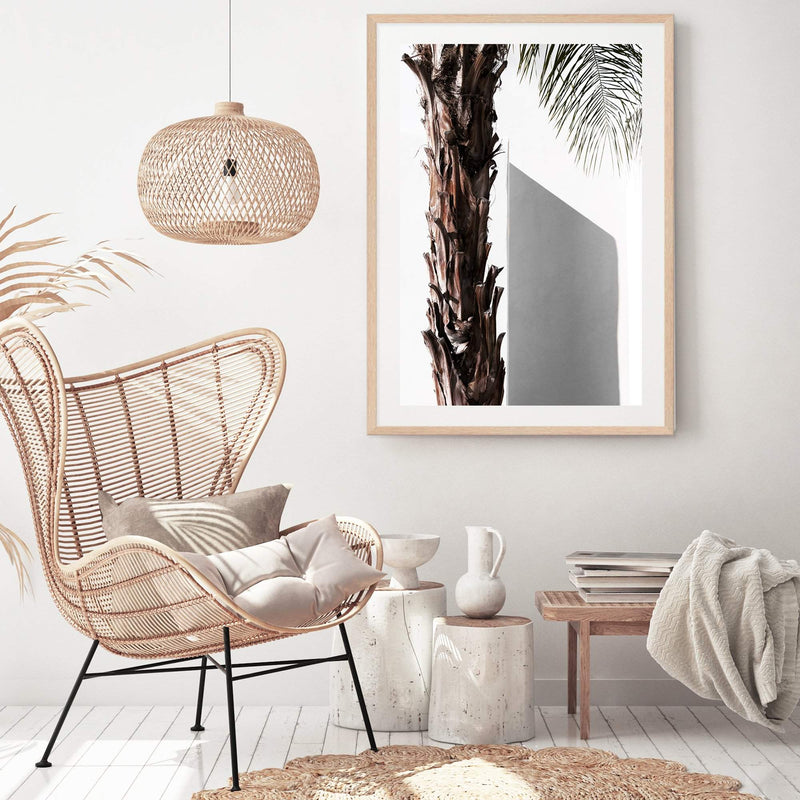 Shaded Palm Tree-The Paper Tree-boho,hamptons,minimalist,neutral,palm,palm frond,palm tree,portrait,premium art print,scandi,tree,wall art,Wall_Art,Wall_Art_Prints,white