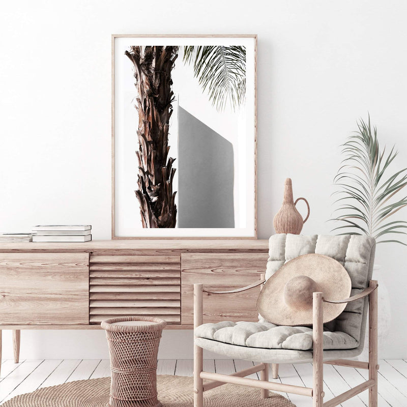 Shaded Palm Tree-The Paper Tree-boho,hamptons,minimalist,neutral,palm,palm frond,palm tree,portrait,premium art print,scandi,tree,wall art,Wall_Art,Wall_Art_Prints,white