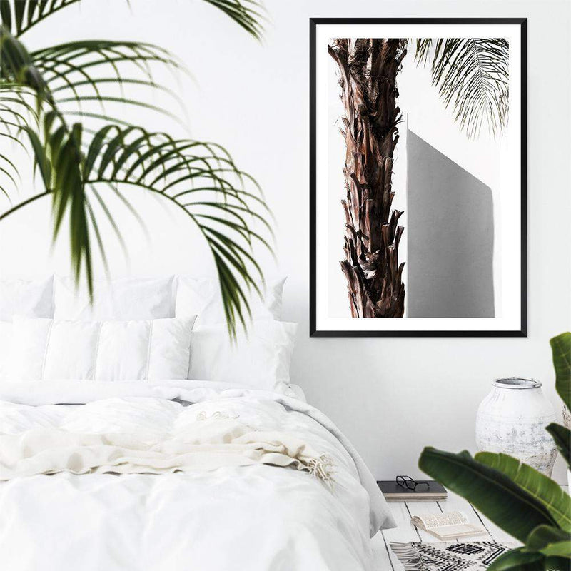 Shaded Palm Tree-The Paper Tree-boho,hamptons,minimalist,neutral,palm,palm frond,palm tree,portrait,premium art print,scandi,tree,wall art,Wall_Art,Wall_Art_Prints,white