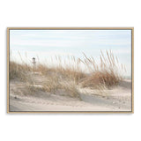 The Lighthouse-The Paper Tree-beach,boho,coastal,coastal grass,coastal reeds,grass,hamptons,landscape,lighthouse,neutral,premium art print,reeds,shore,tall grass,wall art,Wall_Art,Wall_Art_Prints