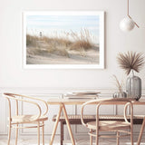 The Lighthouse-The Paper Tree-beach,boho,coastal,coastal grass,coastal reeds,grass,hamptons,landscape,lighthouse,neutral,premium art print,reeds,shore,tall grass,wall art,Wall_Art,Wall_Art_Prints