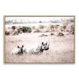 Rhinos-The Paper Tree-Africa,African,Animal,Animals,boho,nature,neutral,premium art print,rhino,wall art,Wall_Art,Wall_Art_Prints