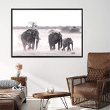 Elephants-The Paper Tree-africa,african,animal,boho,elephant,elephants,herd,landscape,nature,neutral,premium art print,wall art,Wall_Art,Wall_Art_Prints