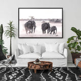 Elephants-The Paper Tree-africa,african,animal,boho,elephant,elephants,herd,landscape,nature,neutral,premium art print,wall art,Wall_Art,Wall_Art_Prints