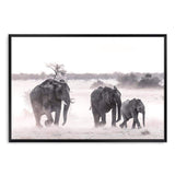 Elephants-The Paper Tree-africa,african,animal,boho,elephant,elephants,herd,landscape,nature,neutral,premium art print,wall art,Wall_Art,Wall_Art_Prints