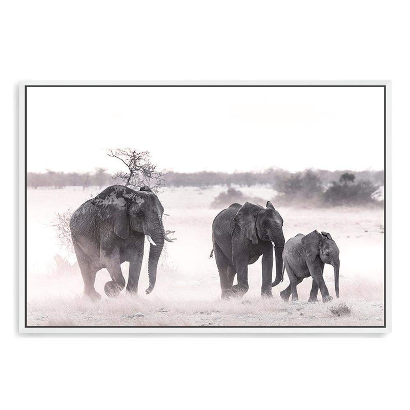 Elephants-The Paper Tree-africa,african,animal,boho,elephant,elephants,herd,landscape,nature,neutral,premium art print,wall art,Wall_Art,Wall_Art_Prints