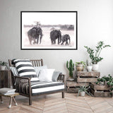 Elephants-The Paper Tree-africa,african,animal,boho,elephant,elephants,herd,landscape,nature,neutral,premium art print,wall art,Wall_Art,Wall_Art_Prints