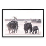 Elephants-The Paper Tree-africa,african,animal,boho,elephant,elephants,herd,landscape,nature,neutral,premium art print,wall art,Wall_Art,Wall_Art_Prints