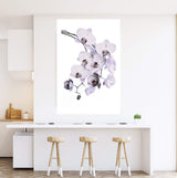 White Orchid Floral-The Paper Tree-floral,flower,flowers,hamptons,neutral,orchid,orchid flower,painted,portrait,premium art print,wall art,Wall_Art,Wall_Art_Prints,WHITE,white flower,white flowers,white orchid