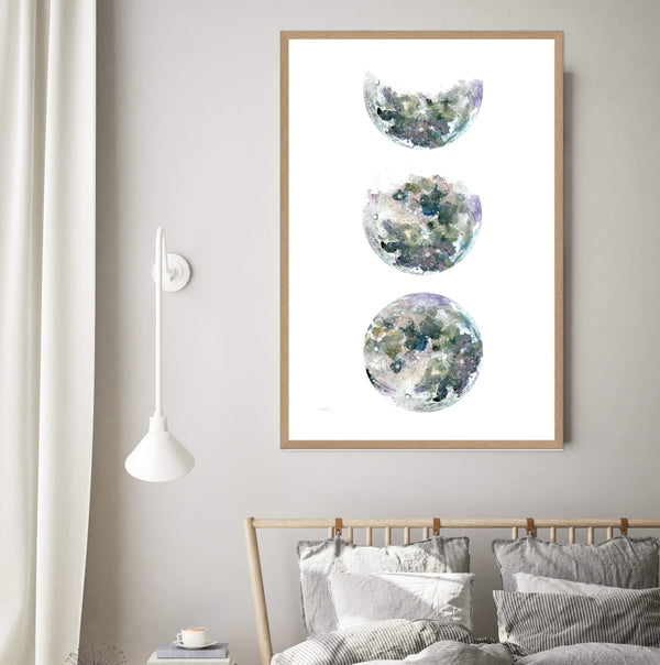 Watercolour Moon Phases-The Paper Tree-Art_Prints,Artwork,celestial,crescent moon,Designer,Full moon,half moon,moon,moon phases,portrait,premium art print,wall art,Wall_Art,Wall_Art_Prints,WATERCOLOR,watercolour,watercolour art print,watercolour artwork