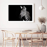 A Zebra's Stipes-The Paper Tree-africa,african,animal,black,black & white,black and white,horse,landscape,minimal,monochrome,premium art print,stripes,wall art,Wall_Art,Wall_Art_Prints,zebra