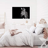 A Zebra's Stipes-The Paper Tree-africa,african,animal,black,black & white,black and white,horse,landscape,minimal,monochrome,premium art print,stripes,wall art,Wall_Art,Wall_Art_Prints,zebra