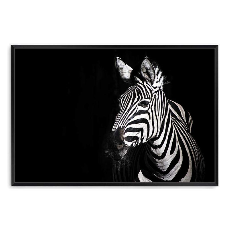 A Zebra's Stipes-The Paper Tree-africa,african,animal,black,black & white,black and white,horse,landscape,minimal,monochrome,premium art print,stripes,wall art,Wall_Art,Wall_Art_Prints,zebra