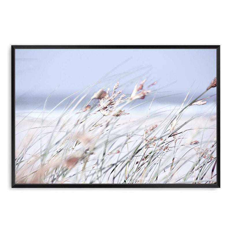 Pastel Grass-The Paper Tree-abstract,beach,blue,coastal,coastal grass,grass,hamptons,landscape,pastel,premium art print,reeds,shore,tall grass,wall art,Wall_Art,Wall_Art_Prints