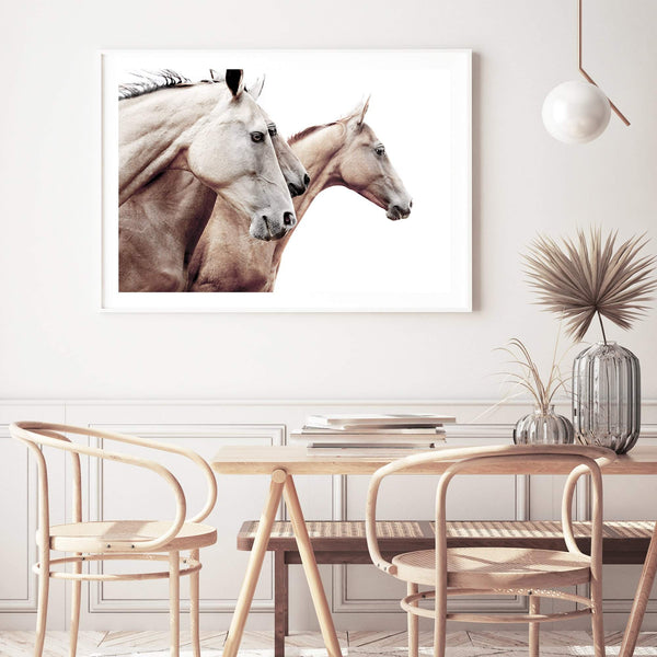 Palomino Horses-The Paper Tree-america,animal,Artwork,australia,beige,boho,cream,fawn,hamptons,horse,horses,landscape,moroccan,morocco,natural,nature,neutral,palomino,premium art print,stallion,tan,wall art,Wall_Art,Wall_Art_Prints,white