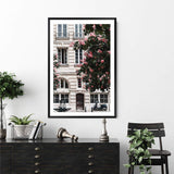 The French Facade-The Paper Tree-architecture,balcony,blossom,building,european,flowers,france,french,neutral,paris,portrait,premium art print,structure,tree,wall art,Wall_Art,Wall_Art_Prints