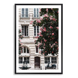 The French Facade-The Paper Tree-architecture,balcony,blossom,building,european,flowers,france,french,neutral,paris,portrait,premium art print,structure,tree,wall art,Wall_Art,Wall_Art_Prints