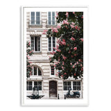 The French Facade-The Paper Tree-architecture,balcony,blossom,building,european,flowers,france,french,neutral,paris,portrait,premium art print,structure,tree,wall art,Wall_Art,Wall_Art_Prints