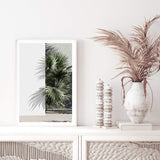 Palms Edge-The Paper Tree-abstract,america,architecture,boho,building,green,hamptons,lines,minimalist,palm frond,palm springs,plam,plam tree,portrait,premium art print,retro,scandi,vintage,wall art,Wall_Art,Wall_Art_Prints,white