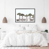 Palms On The Strip-The Paper Tree-ARCHITECTURE,blue,boho,DESIGNER,hamptons,landscape,MIAMI,OLD BUILDING,PALM,PALM TREE,PALMS,premium art print,Vintage,vintage wall art,wall art,Wall_Art,Wall_Art_Prints,white