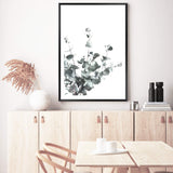 Eucalyptus Leaves-The Paper Tree-australia,australian,australian native,australiana,botanical,eucalyptus,green,gum,hamptons,leaf,leaves,minimalist,muted tone,native,portrait,premium art print,scandi,wall art,Wall_Art,Wall_Art_Prints,white