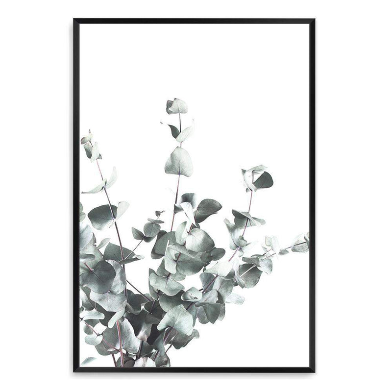 Eucalyptus Leaves-The Paper Tree-australia,australian,australian native,australiana,botanical,eucalyptus,green,gum,hamptons,leaf,leaves,minimalist,muted tone,native,portrait,premium art print,scandi,wall art,Wall_Art,Wall_Art_Prints,white