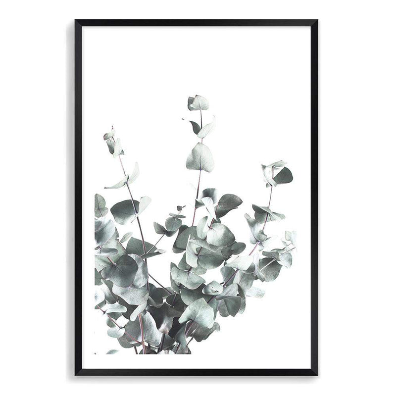 Eucalyptus Leaves-The Paper Tree-australia,australian,australian native,australiana,botanical,eucalyptus,green,gum,hamptons,leaf,leaves,minimalist,muted tone,native,portrait,premium art print,scandi,wall art,Wall_Art,Wall_Art_Prints,white