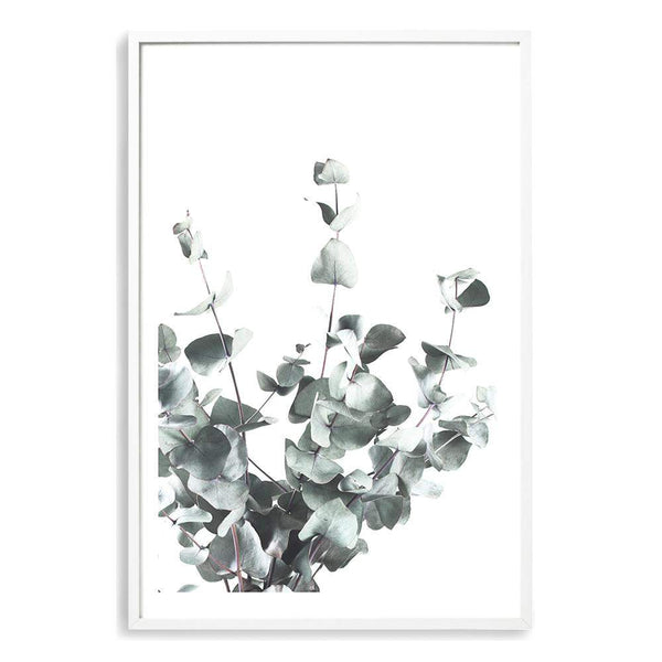 Eucalyptus Leaves-The Paper Tree-australia,australian,australian native,australiana,botanical,eucalyptus,green,gum,hamptons,leaf,leaves,minimalist,muted tone,native,portrait,premium art print,scandi,wall art,Wall_Art,Wall_Art_Prints,white