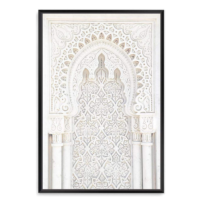 Moroccan Arch-The Paper Tree-Arch,Architecture,boho,door,minimalist,moroccan,moroccan Arch,morocco,neutral,portrait,premium art print,scandi,wall art,Wall_Art,Wall_Art_Prints,white