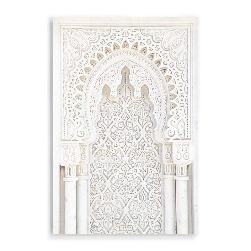 Moroccan Arch-The Paper Tree-Arch,Architecture,boho,door,minimalist,moroccan,moroccan Arch,morocco,neutral,portrait,premium art print,scandi,wall art,Wall_Art,Wall_Art_Prints,white