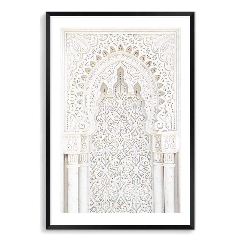 Moroccan Arch-The Paper Tree-Arch,Architecture,boho,door,minimalist,moroccan,moroccan Arch,morocco,neutral,portrait,premium art print,scandi,wall art,Wall_Art,Wall_Art_Prints,white