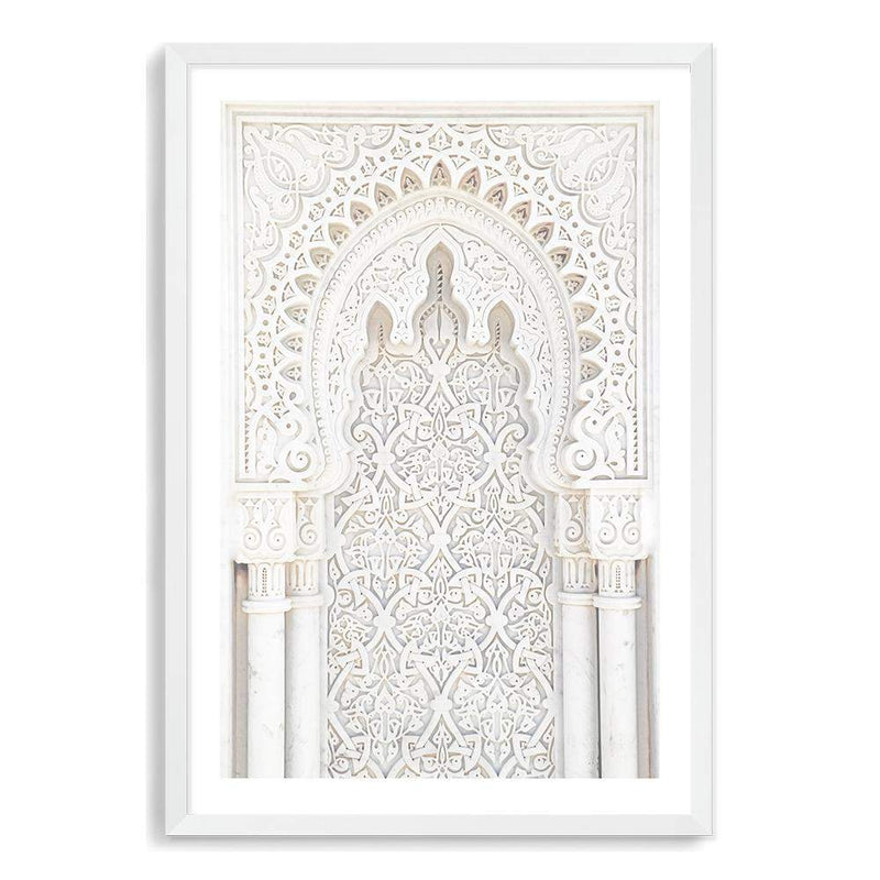 Moroccan Arch-The Paper Tree-Arch,Architecture,boho,door,minimalist,moroccan,moroccan Arch,morocco,neutral,portrait,premium art print,scandi,wall art,Wall_Art,Wall_Art_Prints,white