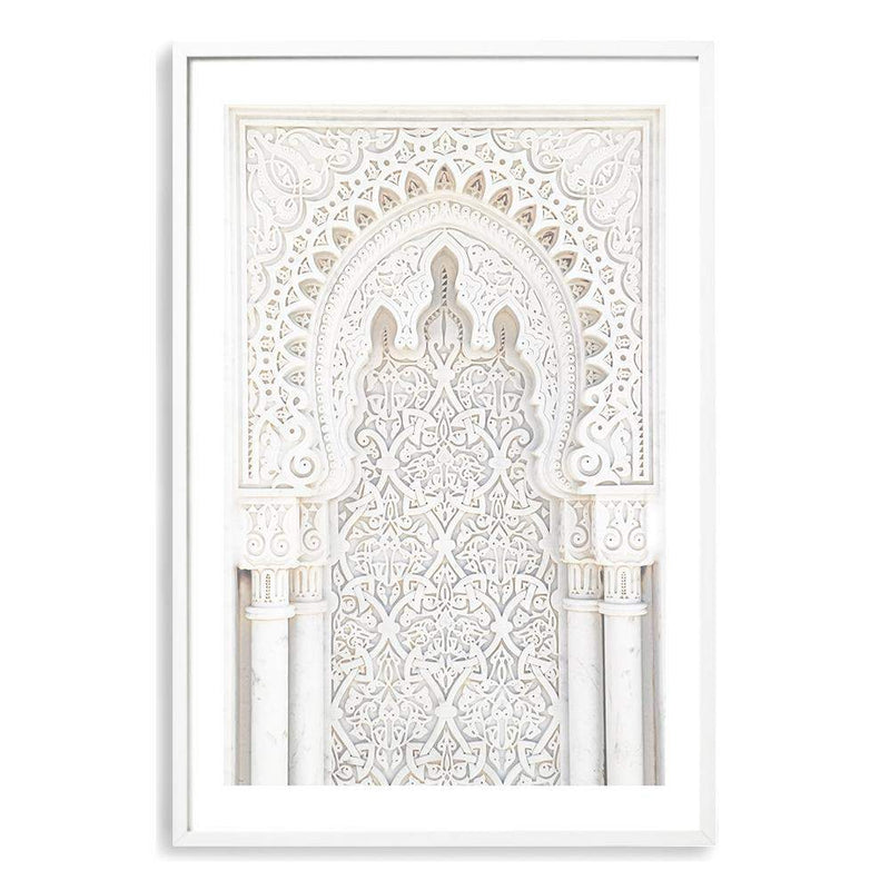 Moroccan Arch-The Paper Tree-Arch,Architecture,boho,door,minimalist,moroccan,moroccan Arch,morocco,neutral,portrait,premium art print,scandi,wall art,Wall_Art,Wall_Art_Prints,white