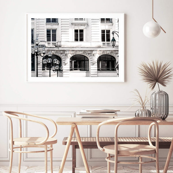 The French Terrace-The Paper Tree-architecture,balcony,building,european,france,french,landscape,minimalist,neutral,paris,premium art print,terrace,wall art,Wall_Art,Wall_Art_Prints