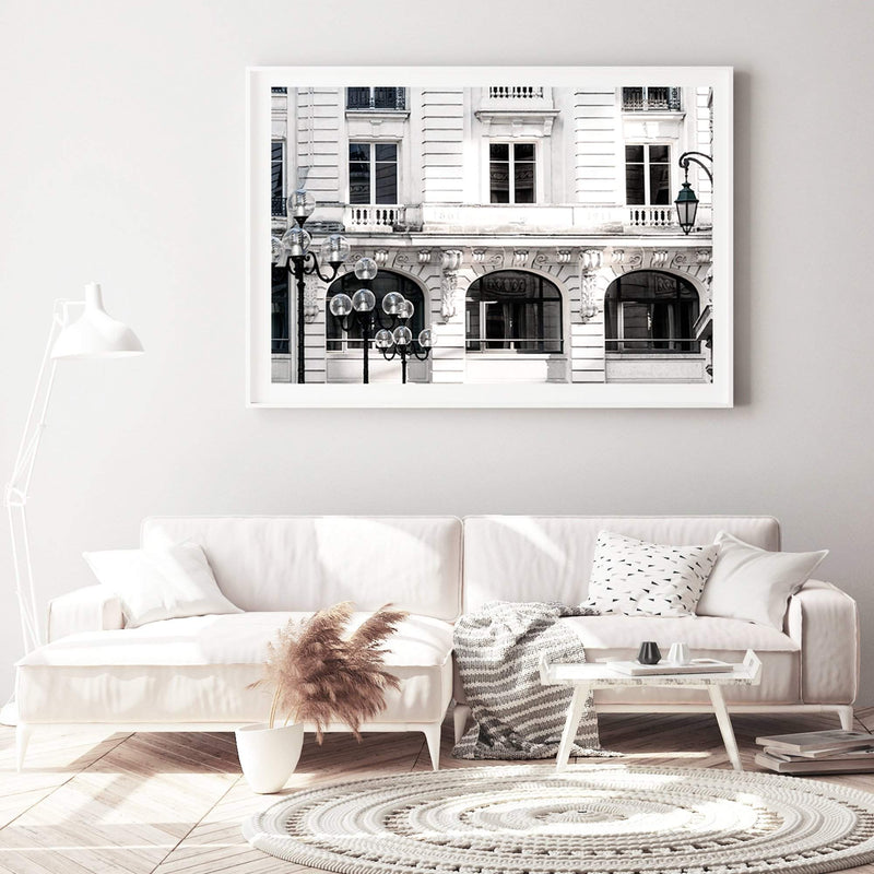 The French Terrace-The Paper Tree-architecture,balcony,building,european,france,french,landscape,minimalist,neutral,paris,premium art print,terrace,wall art,Wall_Art,Wall_Art_Prints