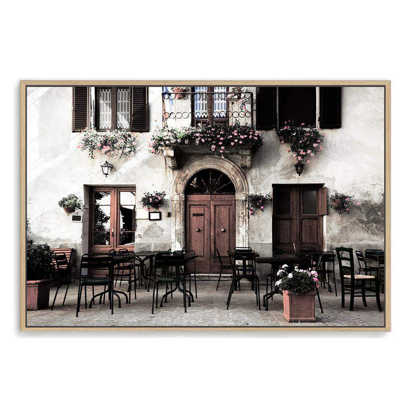 The Italian Cafe-The Paper Tree-architecture,boho,cafe,italian,italy,landscape,neutral,premium art print,romantic,tan,tuscan,tuscany,wall art,Wall_Art,Wall_Art_Prints