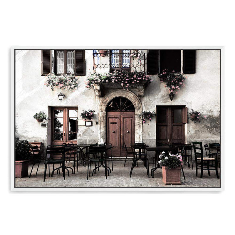 The Italian Cafe-The Paper Tree-architecture,boho,cafe,italian,italy,landscape,neutral,premium art print,romantic,tan,tuscan,tuscany,wall art,Wall_Art,Wall_Art_Prints