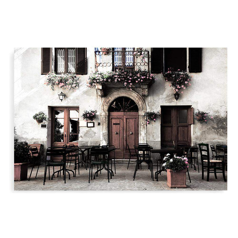 The Italian Cafe-The Paper Tree-architecture,boho,cafe,italian,italy,landscape,neutral,premium art print,romantic,tan,tuscan,tuscany,wall art,Wall_Art,Wall_Art_Prints