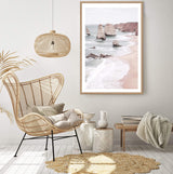 Set of 2 - The Great Ocean Road  & No.2-The Paper Tree-Artwork,australian coastline,australian landscape,australian seascape,boho,coastal,gift,great ocean road,hamptons,landscape,muted tone,neutral,ocean,ocean road,pastel,pastel pink,pink,pink beach,portrait,premium art print,rock formation,rocks,seascape,the great ocean road,wall art,Wall_Art,Wall_Art_Prints