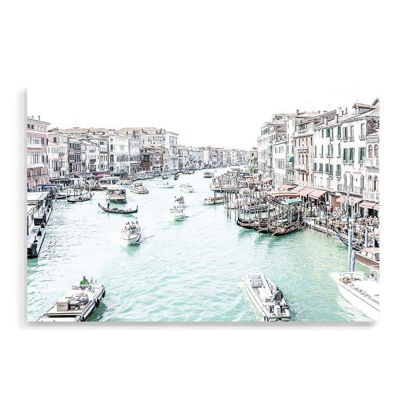 Venice Canals-The Paper Tree-architecture,boat,building,canal,hamptons,italy,landscape,premium art print,travel,venice,wall art,Wall_Art,Wall_Art_Prints,water