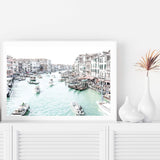 Venice Canals-The Paper Tree-architecture,boat,building,canal,hamptons,italy,landscape,premium art print,travel,venice,wall art,Wall_Art,Wall_Art_Prints,water