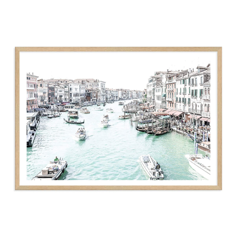 Venice Canals-The Paper Tree-architecture,boat,building,canal,hamptons,italy,landscape,premium art print,travel,venice,wall art,Wall_Art,Wall_Art_Prints,water