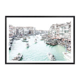 Venice Canals-The Paper Tree-architecture,boat,building,canal,hamptons,italy,landscape,premium art print,travel,venice,wall art,Wall_Art,Wall_Art_Prints,water